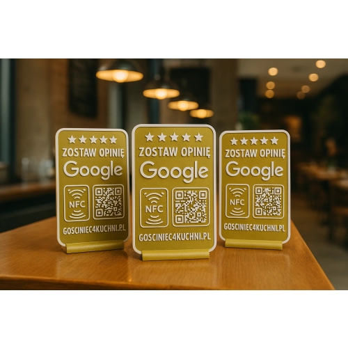 STOJAK OPINII 3D OPINIE GOOGLE Z NFC I QR – SZYBKI I PROSTY SPOSÓB NA ZBIERANIE OPINII! ver. STANDARD